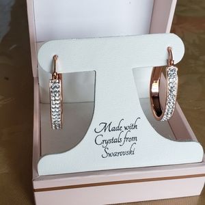 Sofia James rose gold hoops